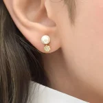 گوشواره گل و مرواريد